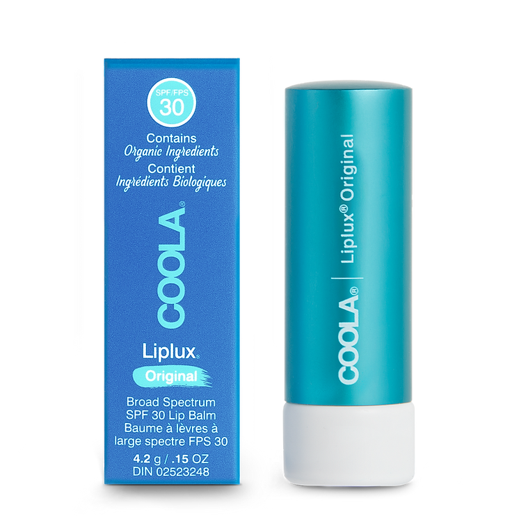 Classic Liplux® Organic Lip Balm Sunscreen SPF 30 with organic ingredients for UVA/UVB protection and hydration