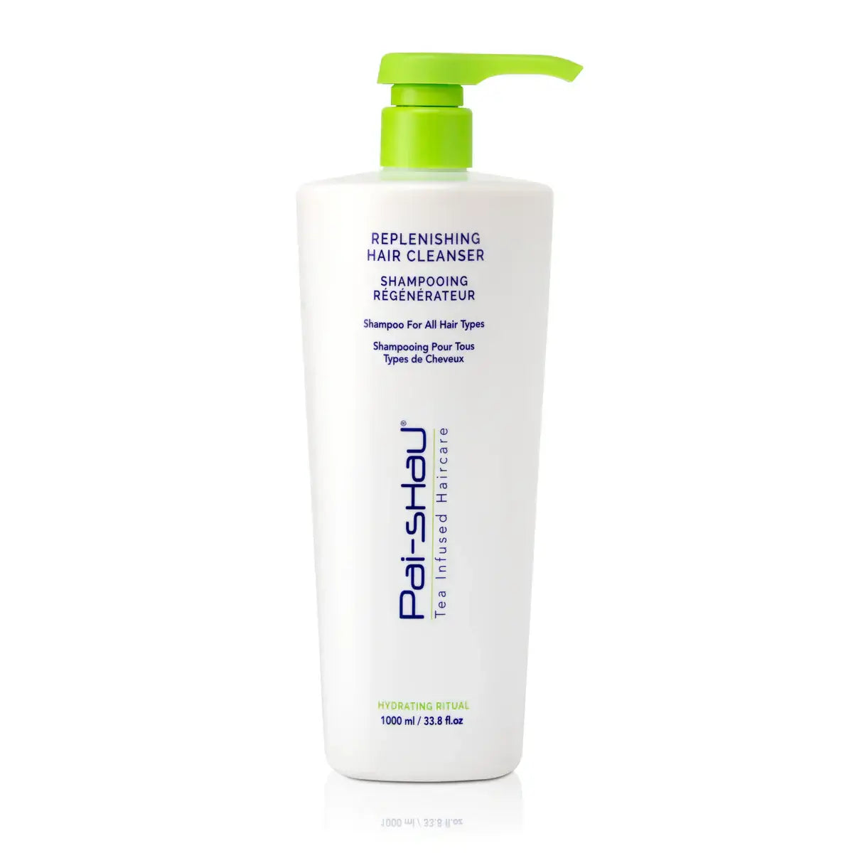Replenishing Hair Cleanser with Signature Tea Complex, 1000ml bottle for hydrating and rejuvenating all hair types.