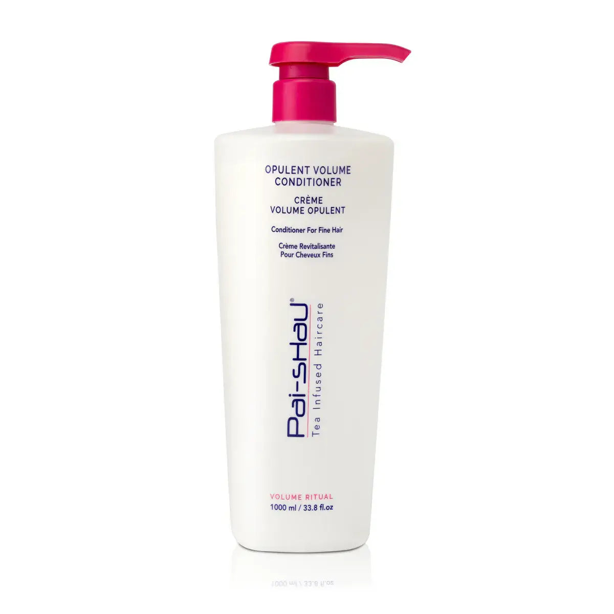 Pai-Shau Opulent Volume Conditioner 1000 ml bottle for volumizing and hydrating fine hair with botanical and tea complex.