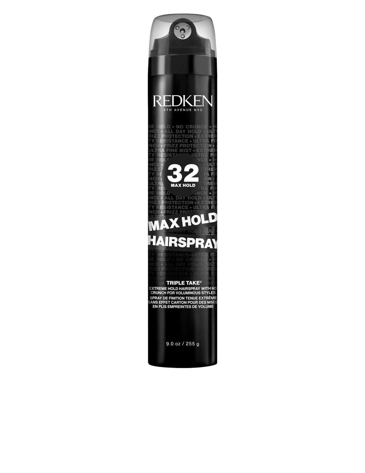 Redken 32 Max Hold Hairspray for all hair types, offers ultimate control and long-lasting style hold. Ideal for fine to thick hair textures.