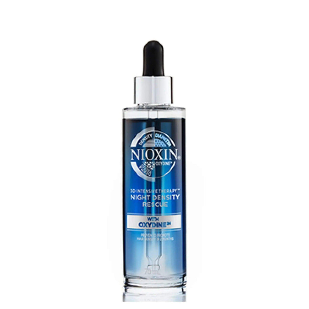 3D Intensive Care Night Density Rescue bottle with Oxydine24, designed to enhance hair density and neutralize scalp oxidation.
