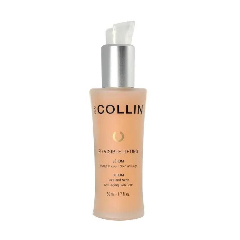 3D Visible Lifting Serum bottle, anti-aging face and neck skincare for smoothing fine lines and wrinkles, suitable for all skin types.