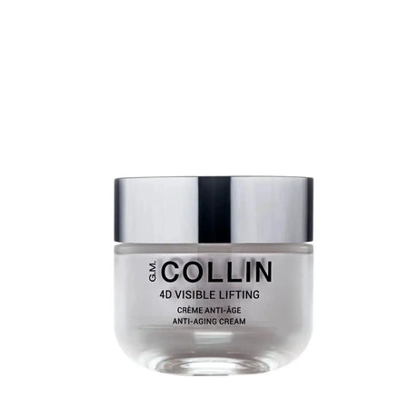 4D Visible Lifting Cream jar for firm, contoured skin, diminishing wrinkles, and enhancing elasticity.