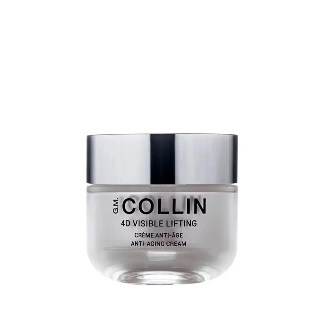 4D Visible Lifting Cream jar for firm, contoured skin, diminishing wrinkles, and enhancing elasticity.