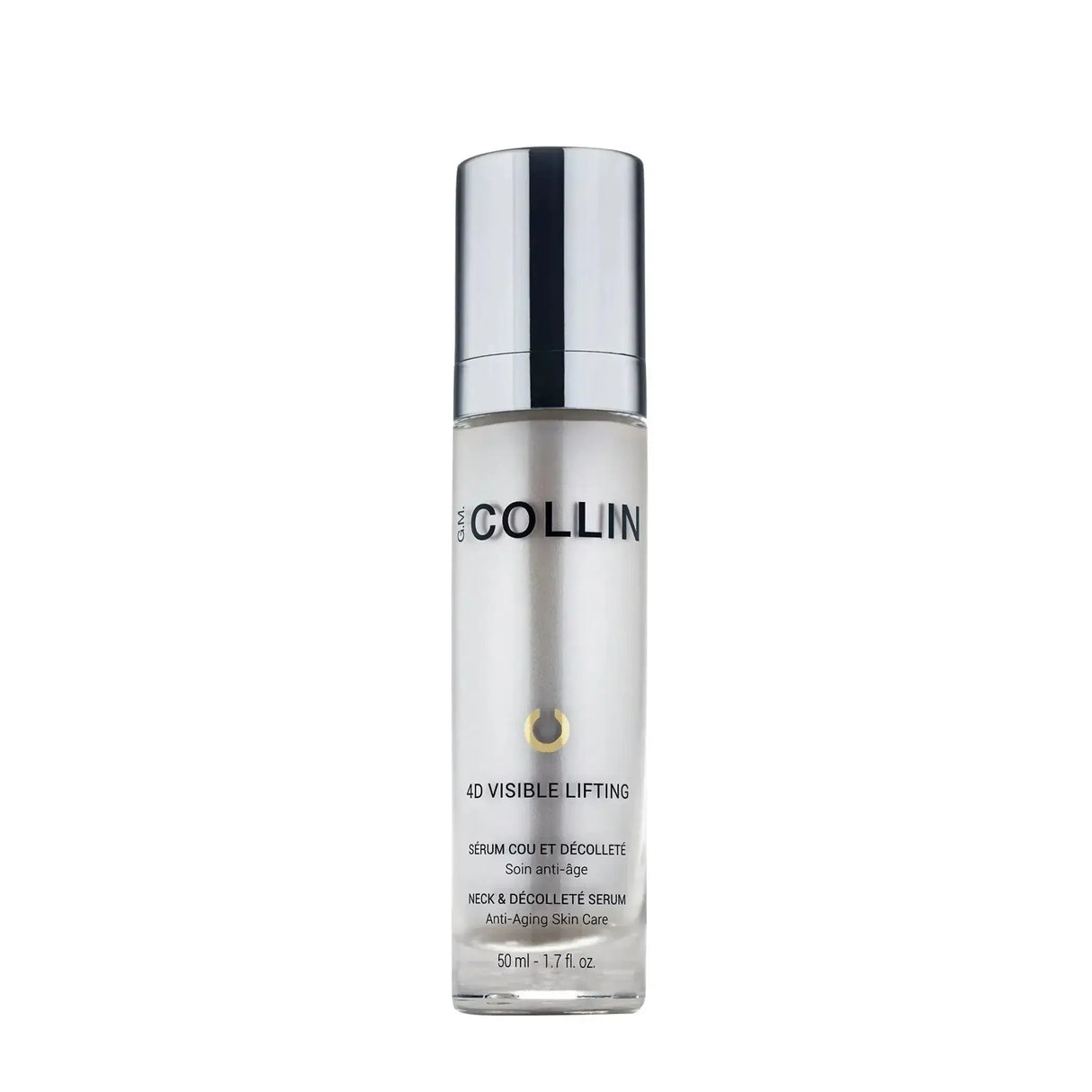 4D Visible Lifting Serum for neck and décolleté, enhances firmness, reduces sagging and lines, anti-aging skincare formula in 50 ml bottle