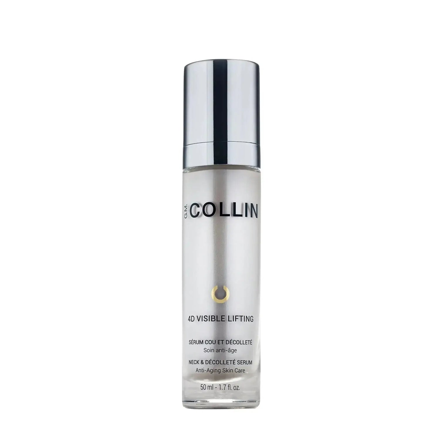 4D Visible Lifting Serum for neck and décolleté, enhances firmness, reduces sagging and lines, anti-aging skincare formula in 50 ml bottle