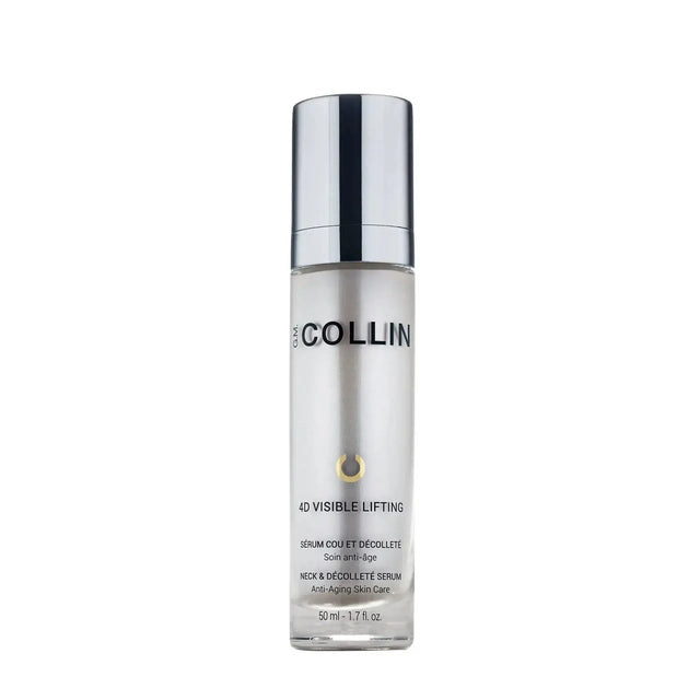 4D Visible Lifting Serum for neck and décolleté, enhances firmness, reduces sagging and lines, anti-aging skincare formula in 50 ml bottle