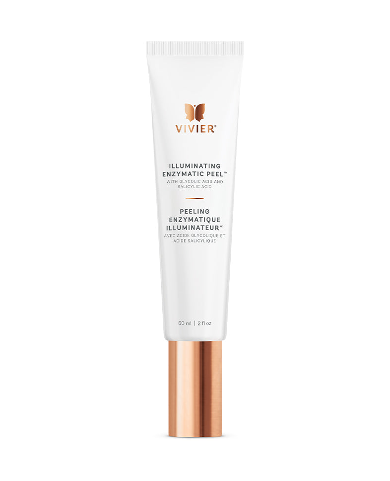Vivier Illuminating Enzymatic Peel tube, an at-home exfoliating treatment for brighter, smoother complexion, suitable for all skin types.
