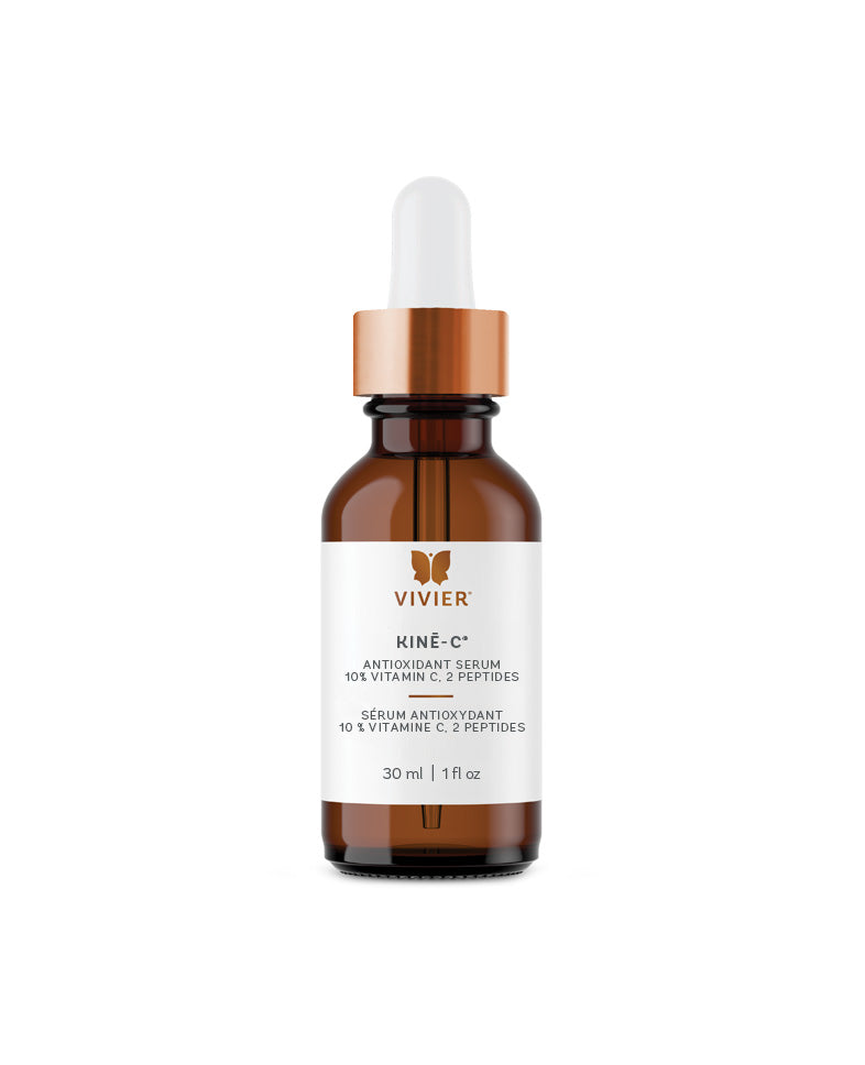Vivier Kine-C Antioxidant Serum with Vitamin C and Peptides, 30 ml bottle.