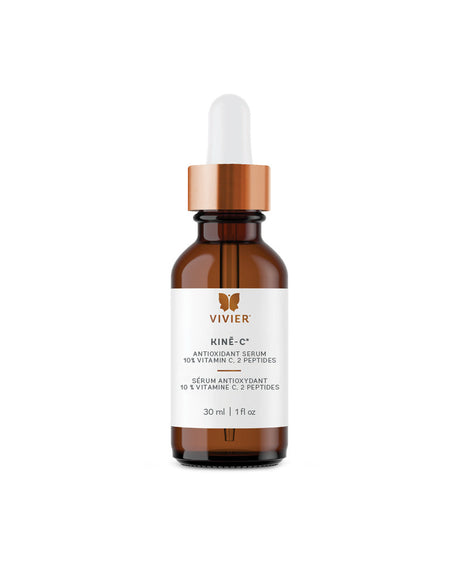Vivier Kine-C Antioxidant Serum with Vitamin C and Peptides, 30 ml bottle.