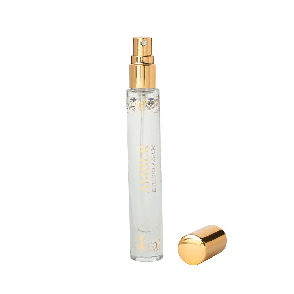 Amber Eau De Parfum Spray 50ml bottle with cap, featuring eco-friendly packaging and a unique fragrance that blends with your body chemistry.