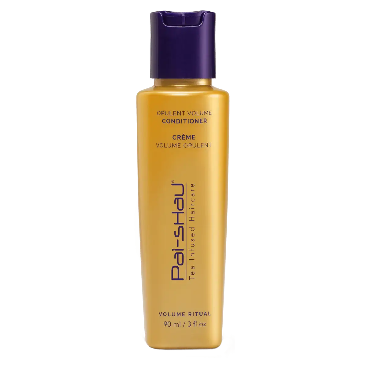 Pai-Shau Opulent Volume Conditioner bottle providing hydration and body for fine hair with botanical and tea complexes.