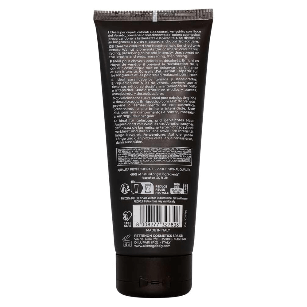 Back view of Color Care Conditioner bottle showing ingredients and usage instructions.
