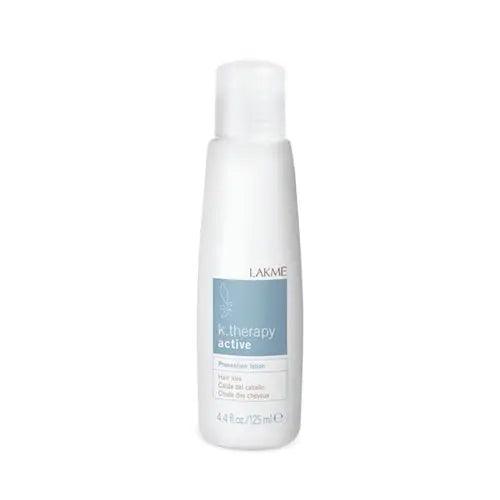 Lakme K. Therapy Active Lotion bottle - hair loss prevention, fortifies fibers, calming fragrance with glacial water essence.