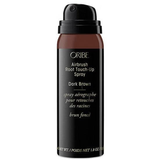 Airbrush Root Touch-Up Spray in dark brown for seamless hair color touch-ups.