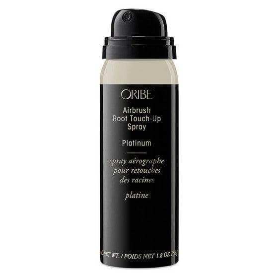 Platinum Airbrush Root Touch-Up Spray for maintaining vibrant hair color, covering greys, and enhancing highlights.