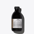 Alchemic Shampoo Chocolate for enhancing dark brown or black hair tones, 280ml bottle.