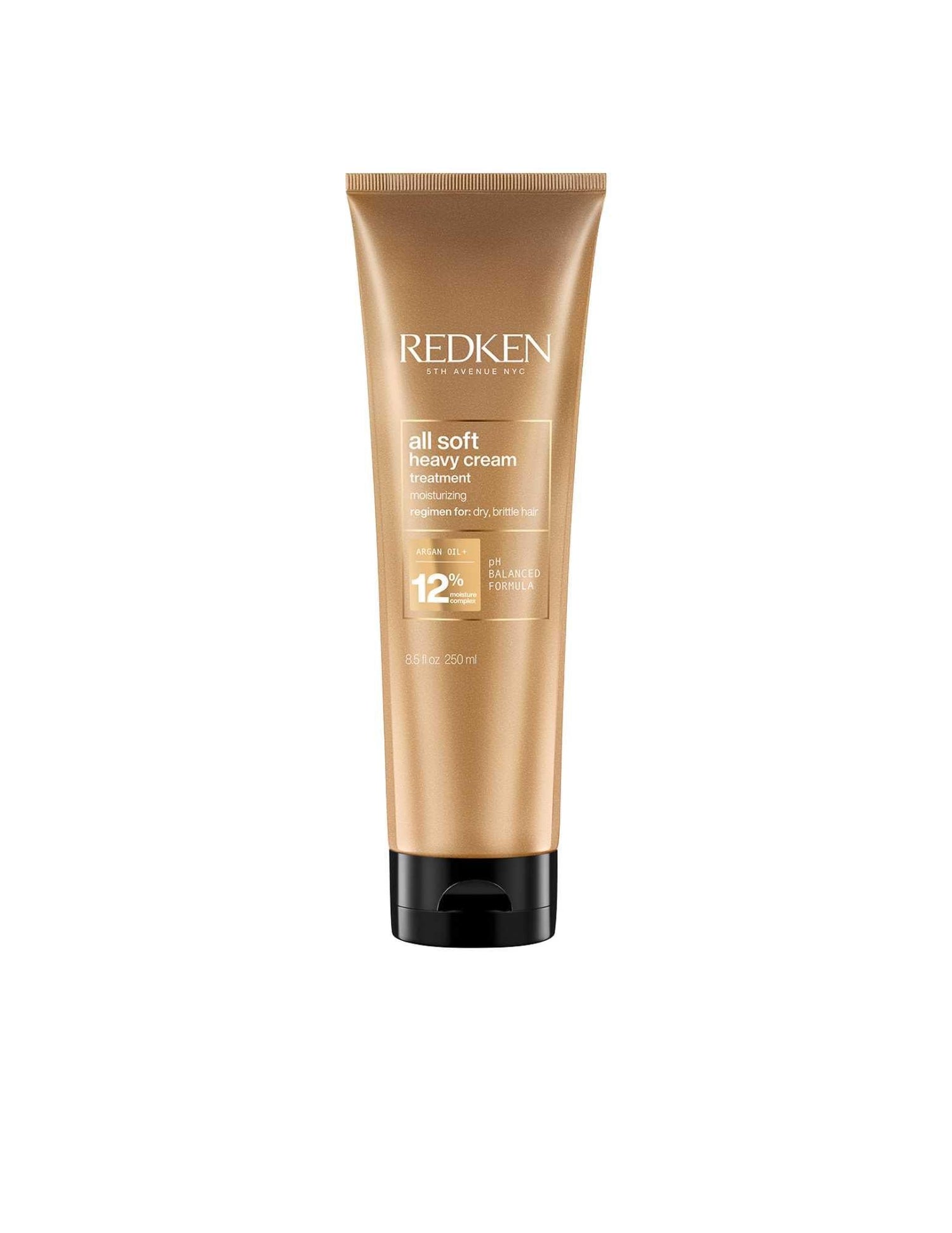 Redken All Soft Heavy Cream tube for deeply hydrating dry, brittle hair