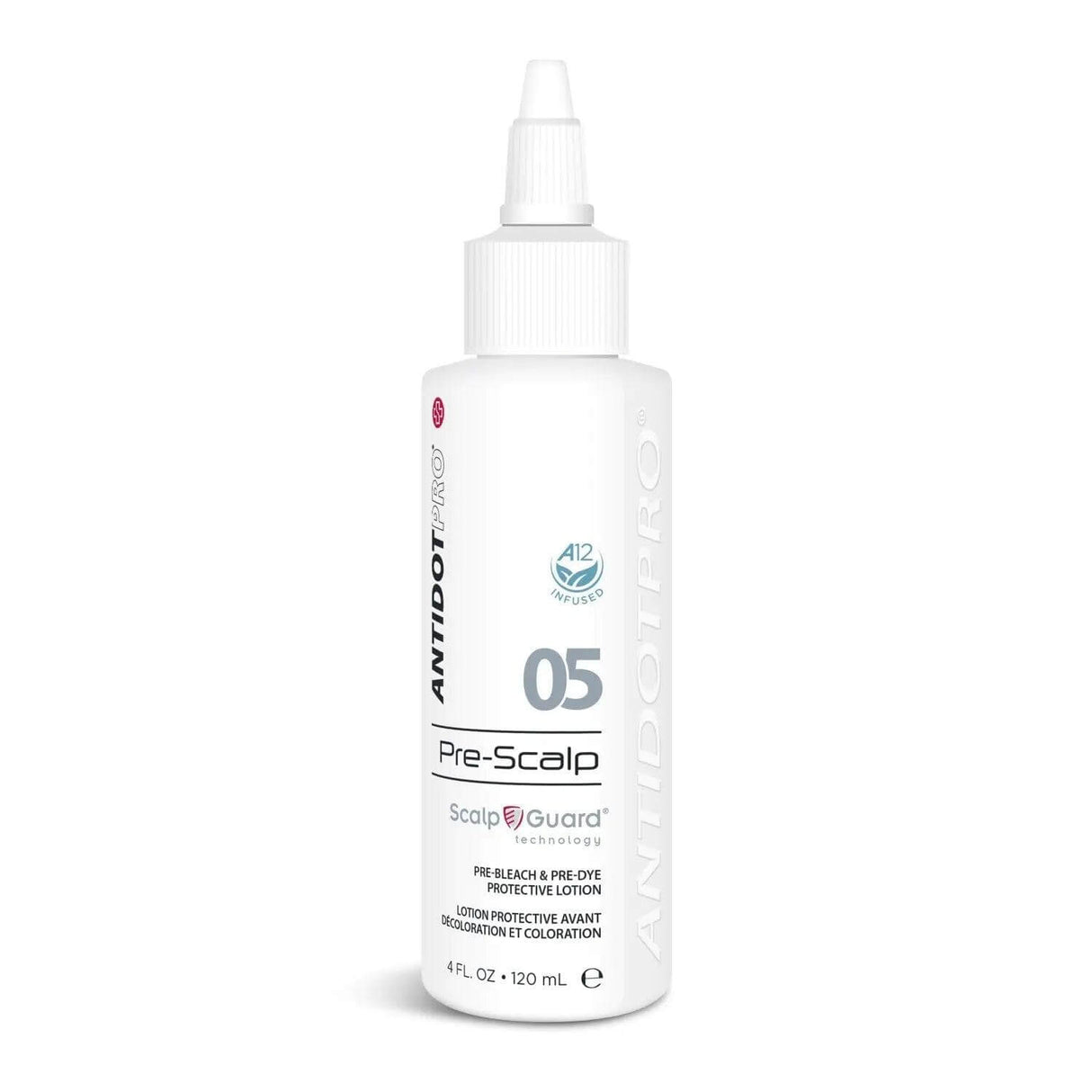 AntidotPro 05 Pre-Scalp Anti 120ML bottle for pre-scalp protection before chemical hair treatments