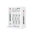 AntidotPro Lips Blueberry Lip Balm 3-pack, moisturizing protection against dryness and irritation, each 3.8g tube.