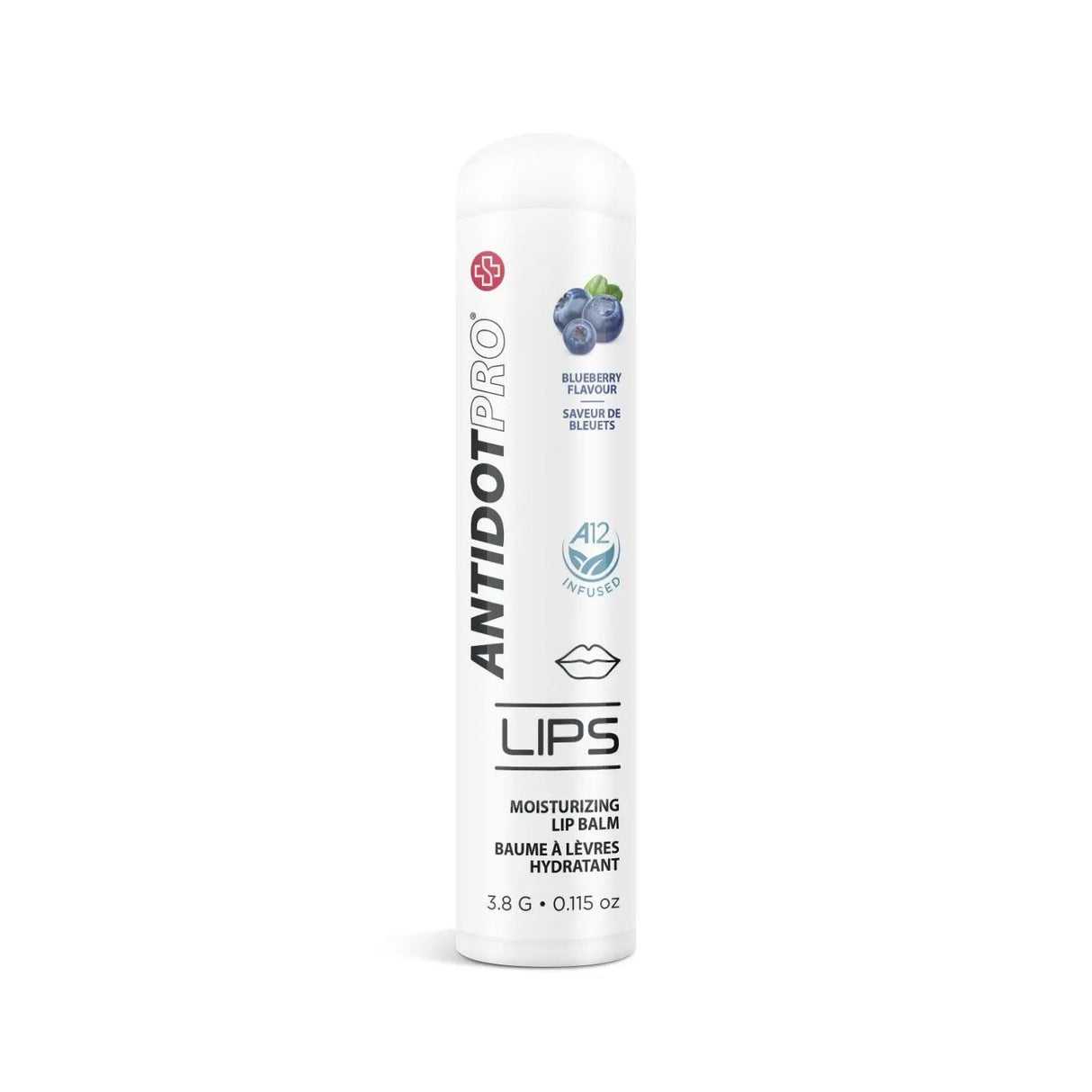 AntidotPro Lips Blueberry Lip Balm - Moisturizing 3.8g Tube