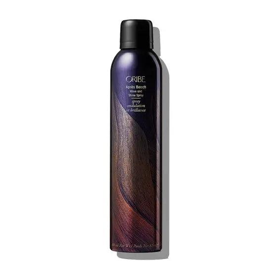 Oribe Apres Beach Wave and Shine Spray bottle for tousled waves and sun-kissed shine.