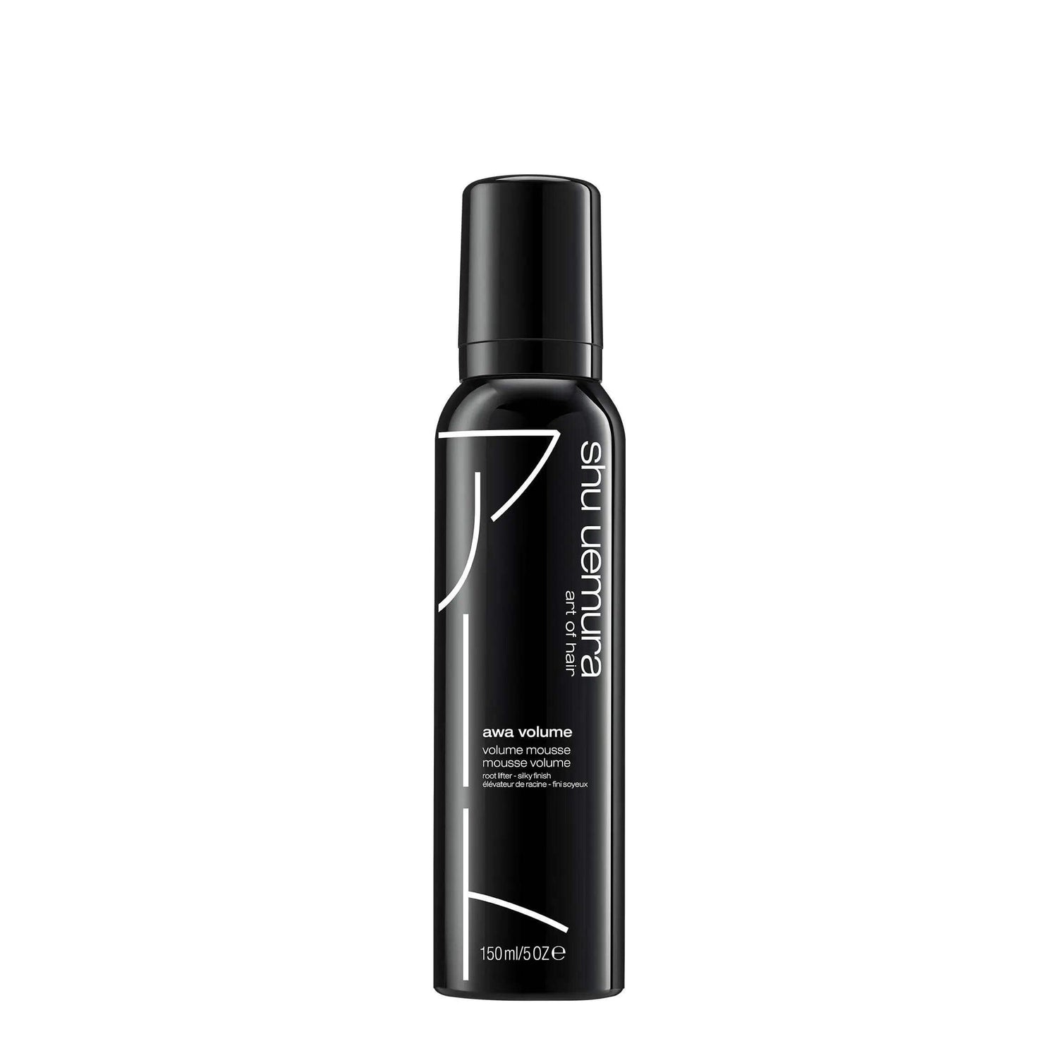 Shu Uemura Awa Volume hair styling product for enhancing volume in fine or limp hair, suitable for all hair types, 150ml bottle.
