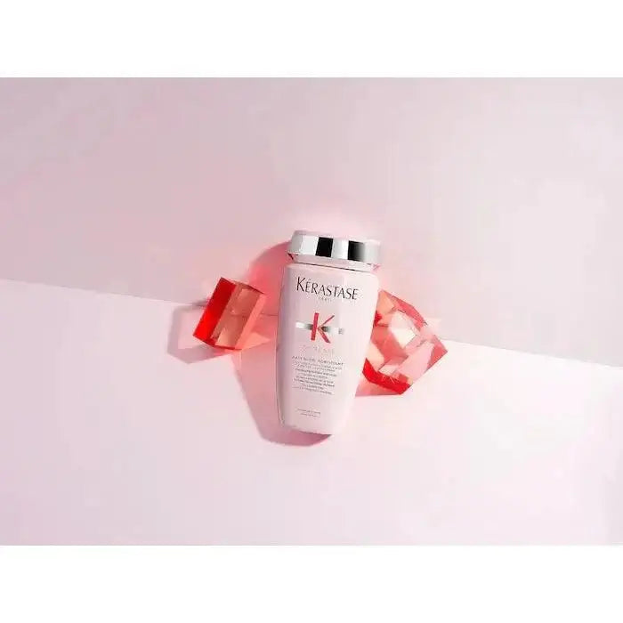 Kérastase Bain Nutri Fortifiant shampoo for nourishing and strengthening delicate hair, preventing breakage, boosting hair health.
