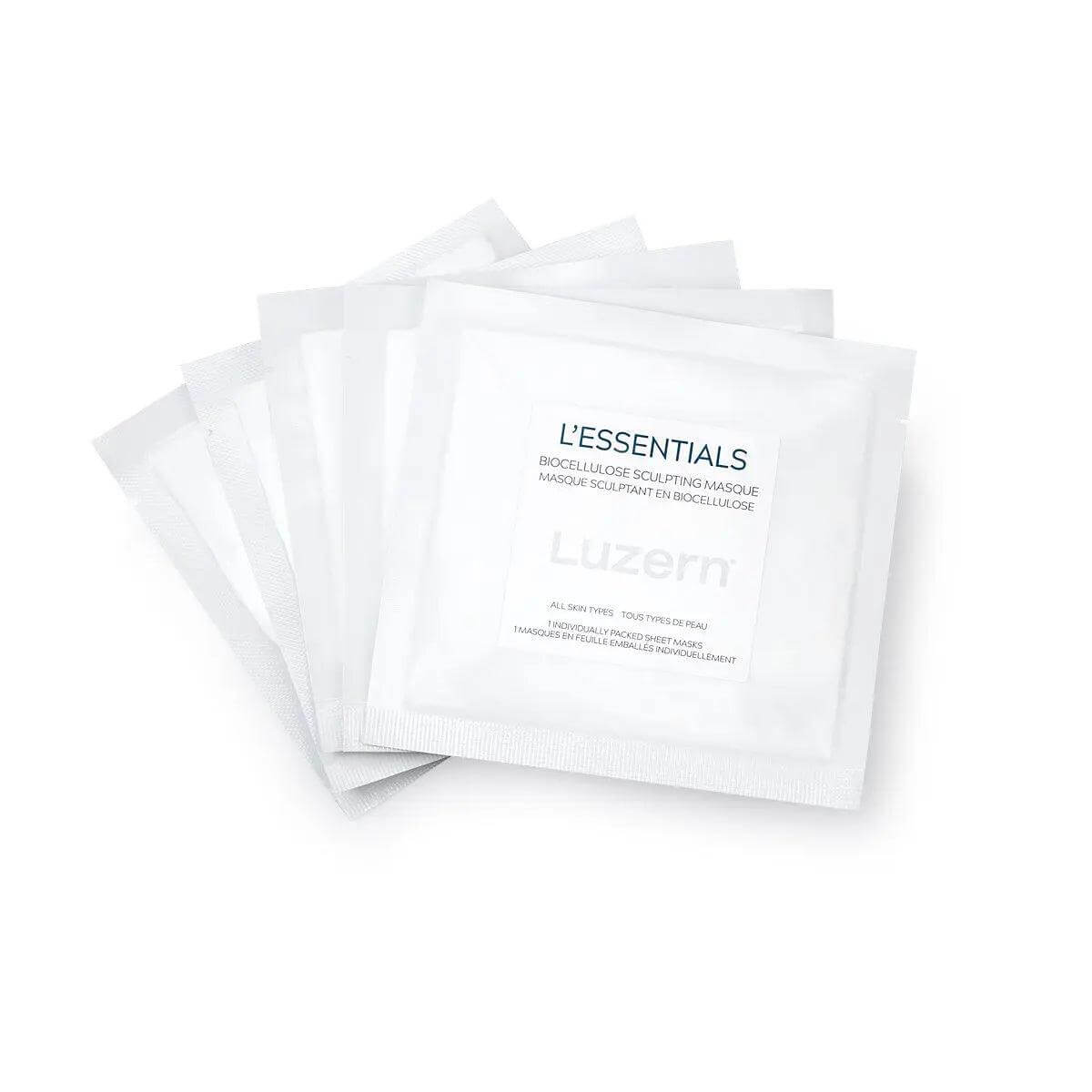 Bio-Cellulose Sculpting Masque packets for hydrating and revitalizing skin