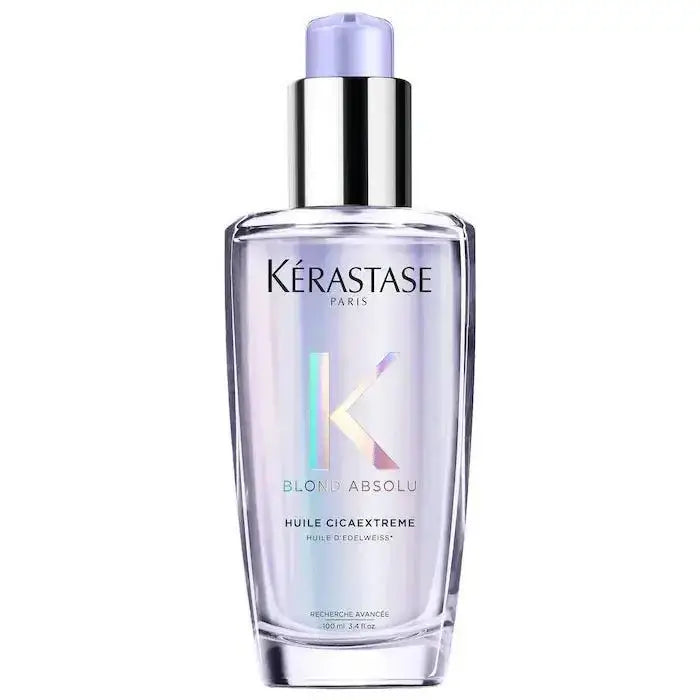 Kérastase Blond Absolu Huile Cicaextreme restorative hair oil for extremely damaged hair, 100ml bottle.