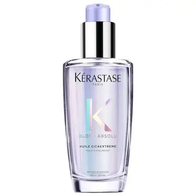 Kérastase Blond Absolu Huile Cicaextreme restorative hair oil for extremely damaged hair, 100ml bottle.
