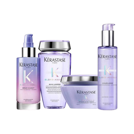 Kérastase Blond Absolu Moderate Hydration & Neutralisation collection for blonde hair moisturizing and enhancing shine.