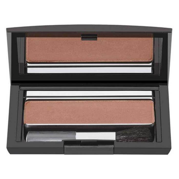 Malu Wilz Blush and Eyeshadow Trio Compact with mirror and brush for versatile makeup looks.