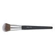 Malu Wilz Blush Brush with synthetic bristles and wooden handle for natural, flawless makeup application.