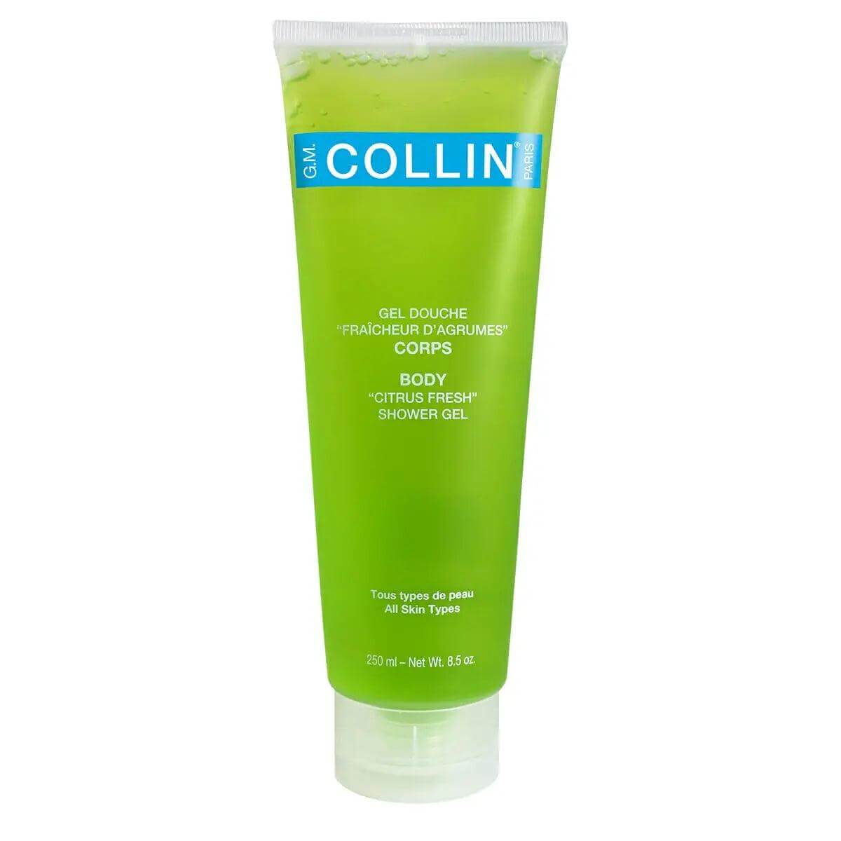 G.M. Collin Citrus Fresh Shower Gel for deep cleansing and refreshing citrus fragrance, 250ml tube.
