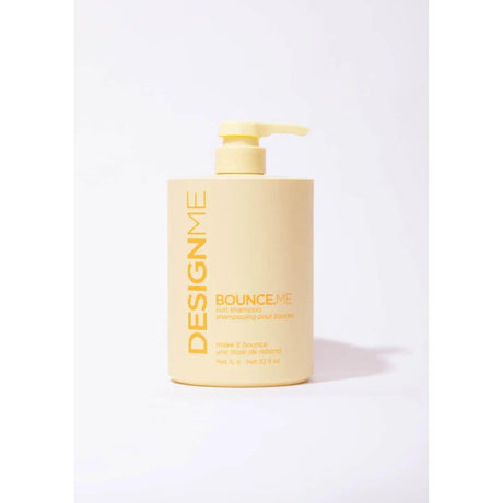 Bounce.Me Curl Shampoo Jumbo bottle with pump dispenser, enriched with kukui nut oil and buriti oil for shiny, bouncy curls.