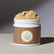 Brown Sugar Vanilla Sugar Scrub jar showcasing rich texture and premium body care exfoliant.