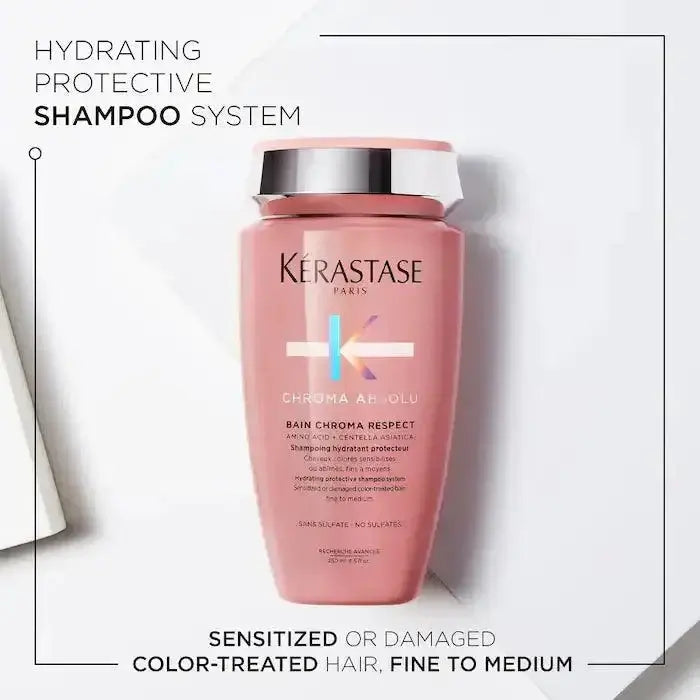 Kérastase Chroma Absolu Bain Chroma Respect Shampoo for fine to medium, color-treated, sensitized or damaged hair