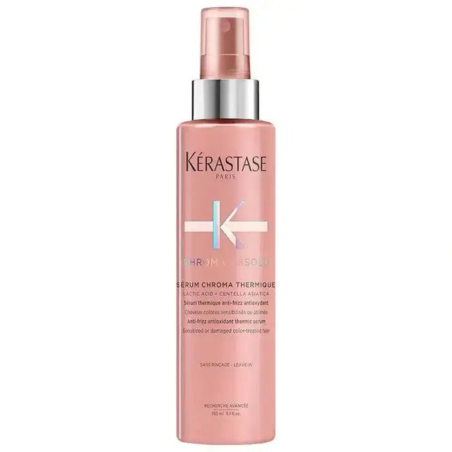 Chroma Absolu Sérum Chroma Thermique leave-in spray for color-treated hair, heat protection, frizz control, hydrating, Kérastase.
