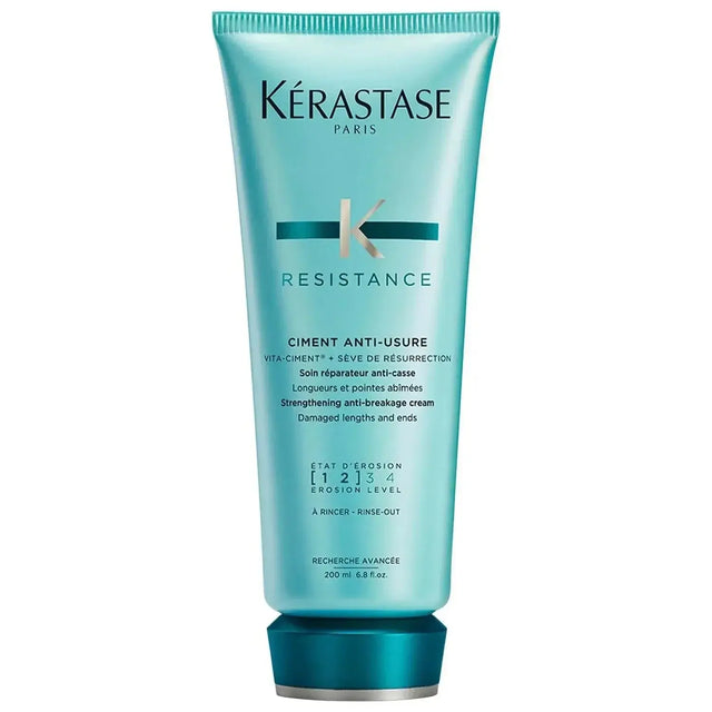 Ciment Anti-Usure conditioner by Kérastase for strengthening and repairing damaged hair, suitable for all hair types.