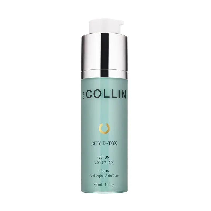 City D-Tox Serum bottle with anti-pollution formula, hydrates skin, reduces fine lines, and enhances radiance.