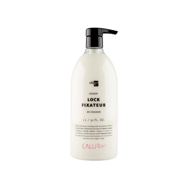 Colour Lock hair treatment bottle, 1L, vegan, paraben-free, gluten-free, sulfate-free; locks in color, pH 4.0, after color services.