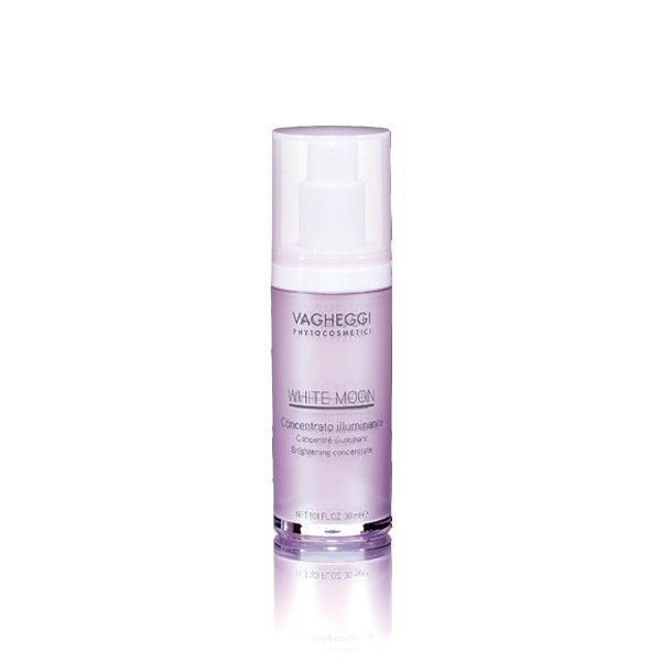 White Moon Brightening Concentrate bottle with glabridine and beta-glucan for radiant complexion, 30ml.