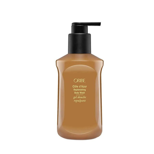 Oribe Côte d’Azur Replenishing Body Wash 300 ml bottle with pump, luxurious fragrance and moisture-rich formula