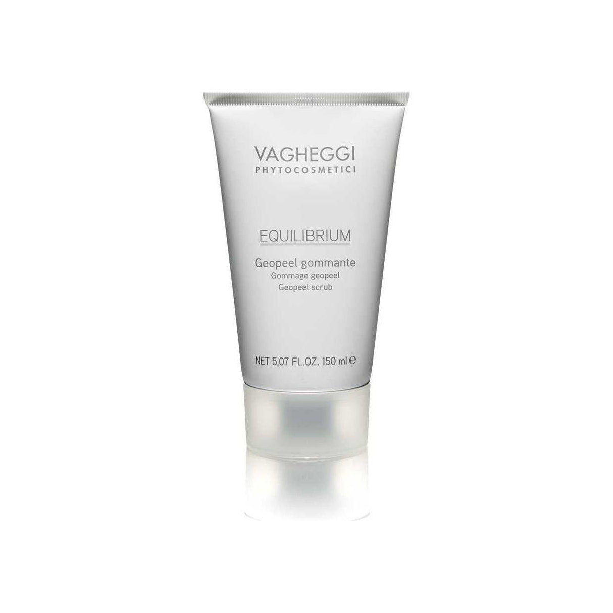 Equilibrium Geopeel Scrub 150ml in a tube, clay mask with immortelle extract for softer, radiant skin.