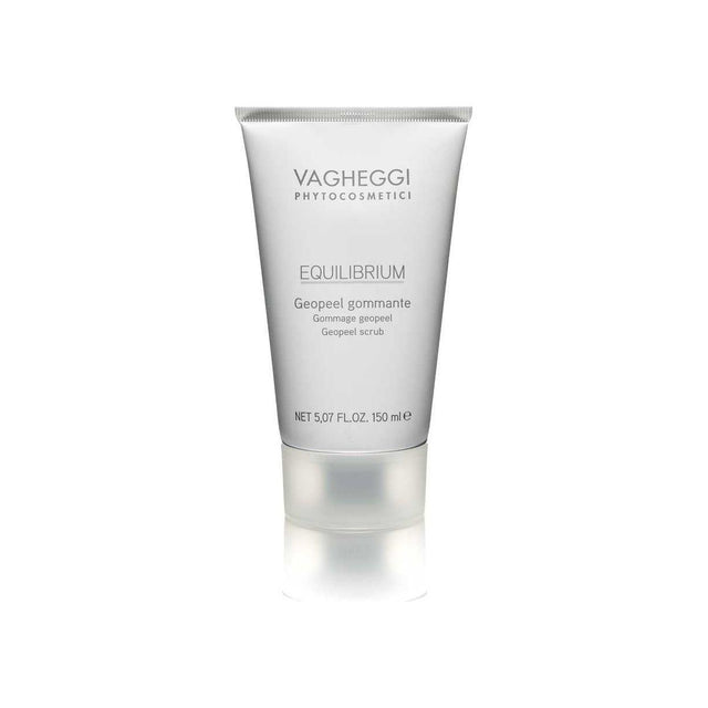 Equilibrium Geopeel Scrub 150ml in a tube, clay mask with immortelle extract for softer, radiant skin.
