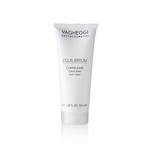 Equilibrium Vegetable Foot Cream tube with nourishing ingredients like shea butter and olive oil to soften and refresh feet.