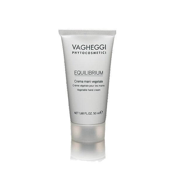Equilibrium Vegetable Hand Cream 50ml, nourishes skin with shea butter, almond oil, and lemon for softness and protection.