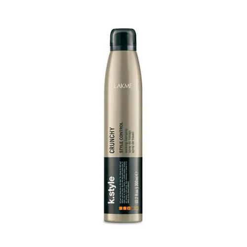 Lakme K.Style Crunchy Working Spray with Grape Seed Antioxidant Complex and UV Protection for long-lasting hold and style control.