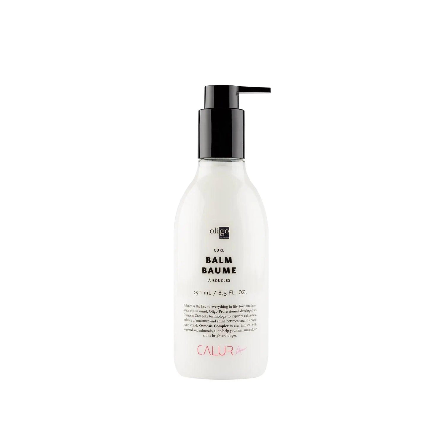Curl Balm bottle for enhancing and defining natural curls, vegan and paraben-free, 250ml.